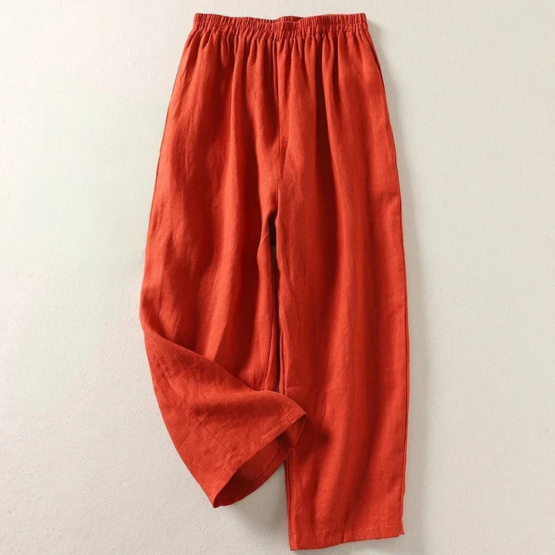 Amalia - Pantalon fluide en coton et lin - Image 3