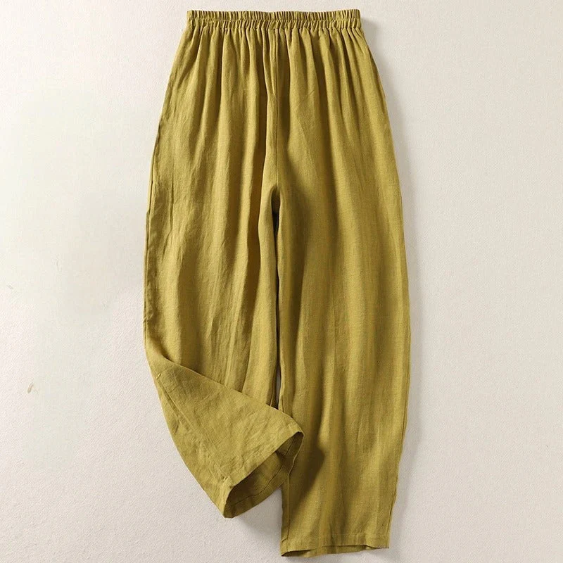 Amalia - Pantalon fluide en coton et lin - Image 4