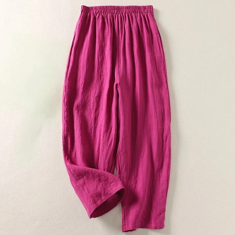 Amalia - Pantalon fluide en coton et lin - Image 6