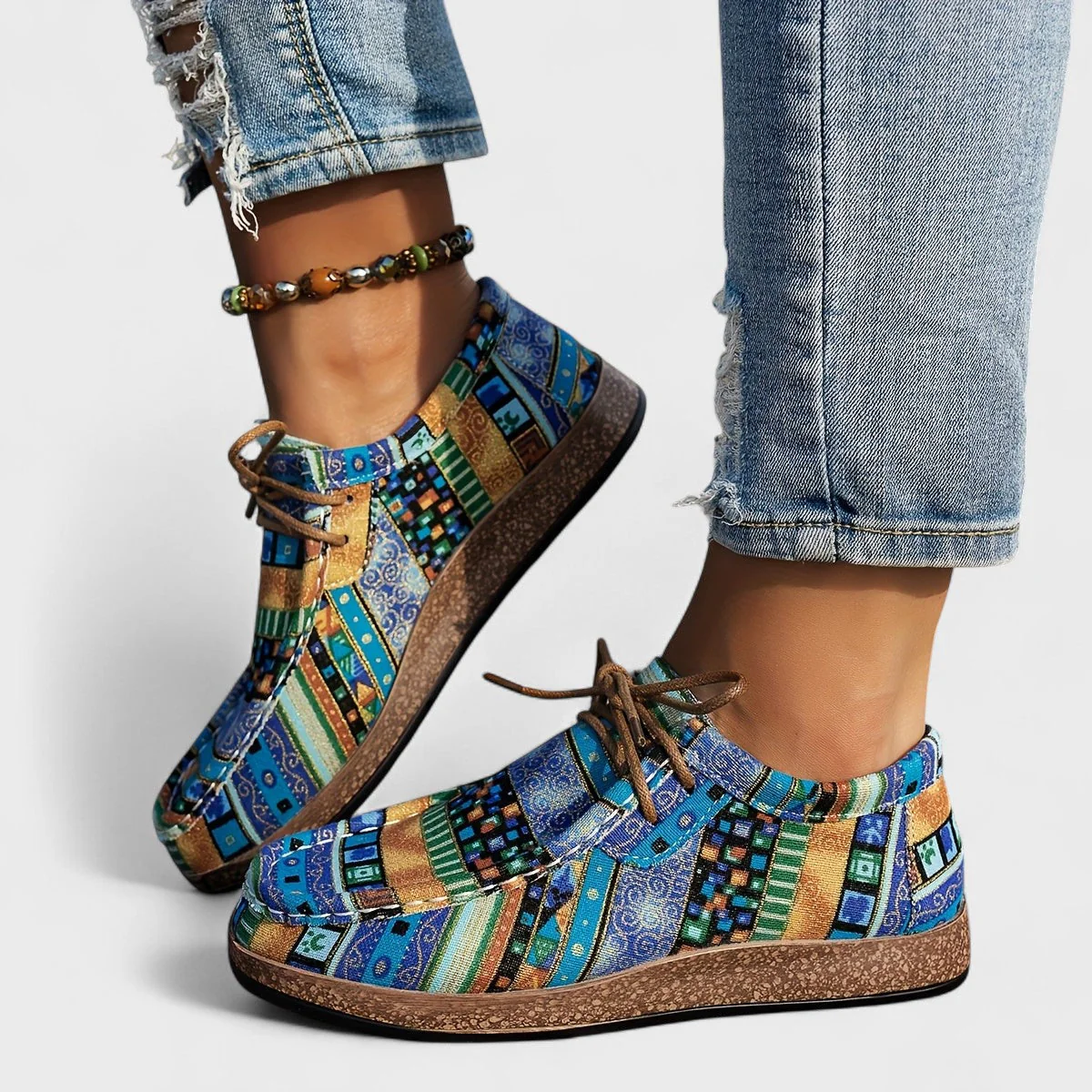 Baskets Colorées Légères pour Femme – Chaussures à Lacets Confortables - Image 6