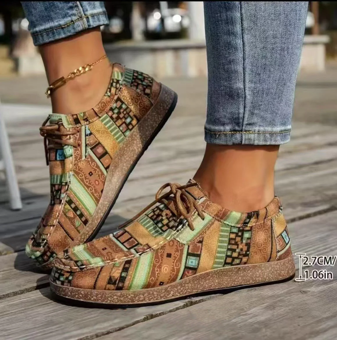 Baskets Comode con Patchwork Vivace – Calzature Eleganti per Tutti i Giorni - Image 9