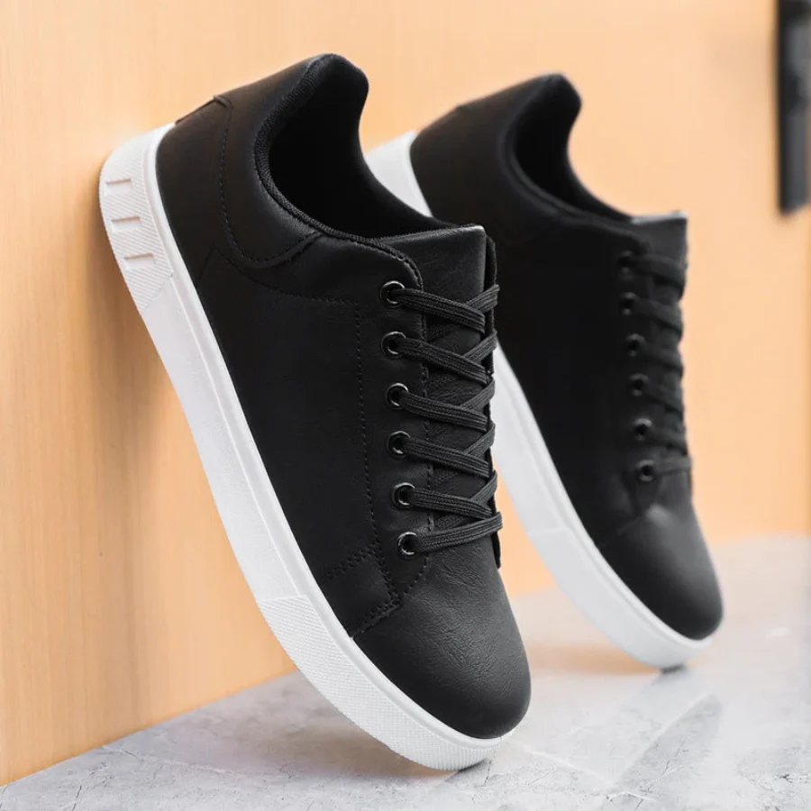 Baskets en Cuir Élégantes pour Homme – Chaussures Décontractées à Lacets - Image 4