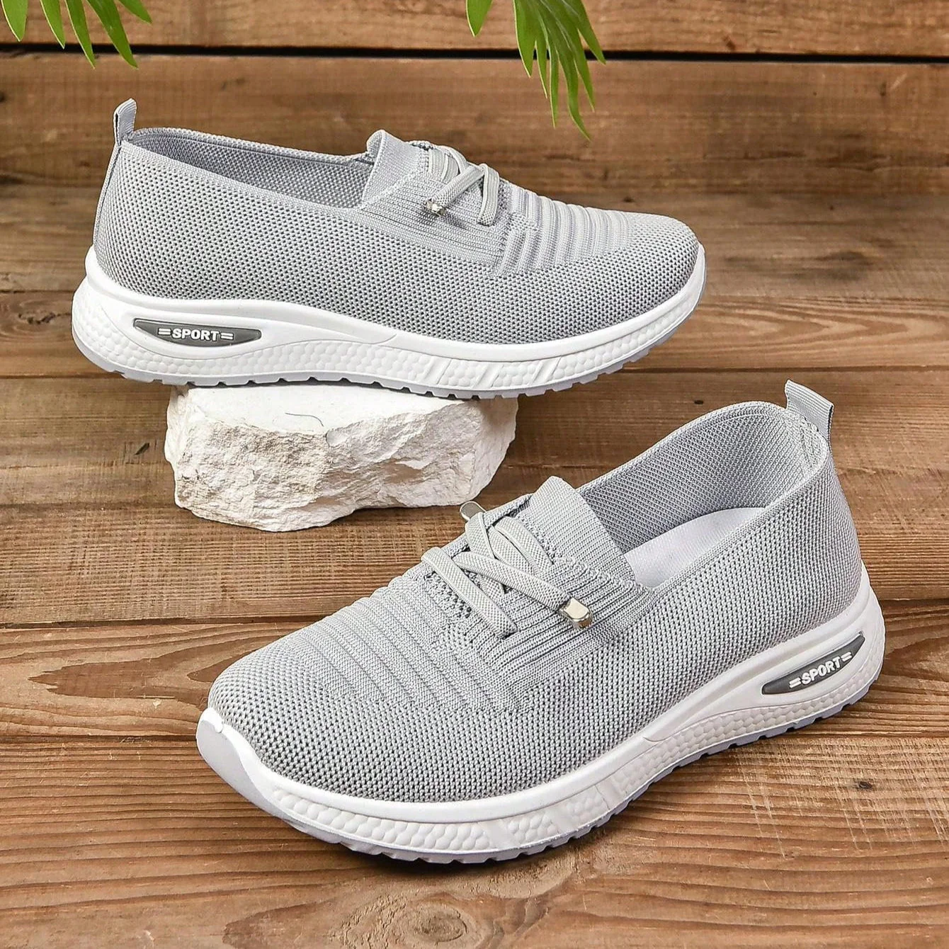 Baskets femme slip-on a bout large - Souples et confortables - Image 7