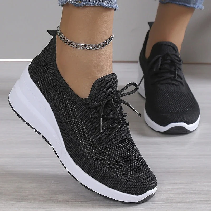 Baskets Légères Respirantes à Lacets Femme – Chaussures Confortables et Stylées - Image 3
