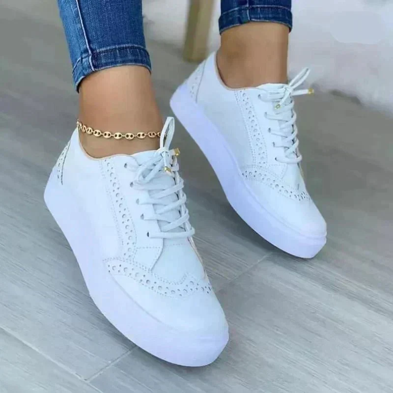 Baskets Orthopédiques En Daim À Lacets Pour Femme – Chaussures De Marche Confortables - Image 4
