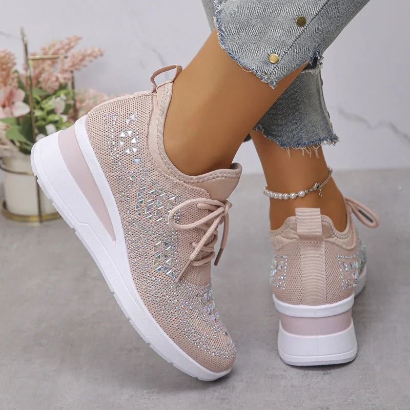 Baskets Orthopédiques Femme avec Soutien de la Voûte Plantaire et Strass – Confortables et Légères - Image 10