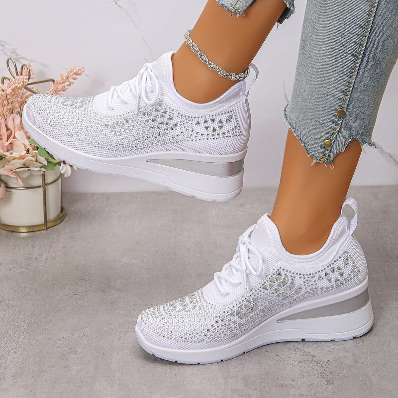 Baskets Orthopédiques Femme avec Soutien de la Voûte Plantaire et Strass – Confortables et Légères - Image 16