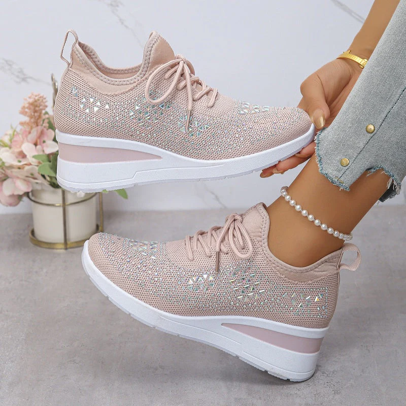 Baskets Orthopédiques Femme avec Soutien de la Voûte Plantaire et Strass – Confortables et Légères - Image 19