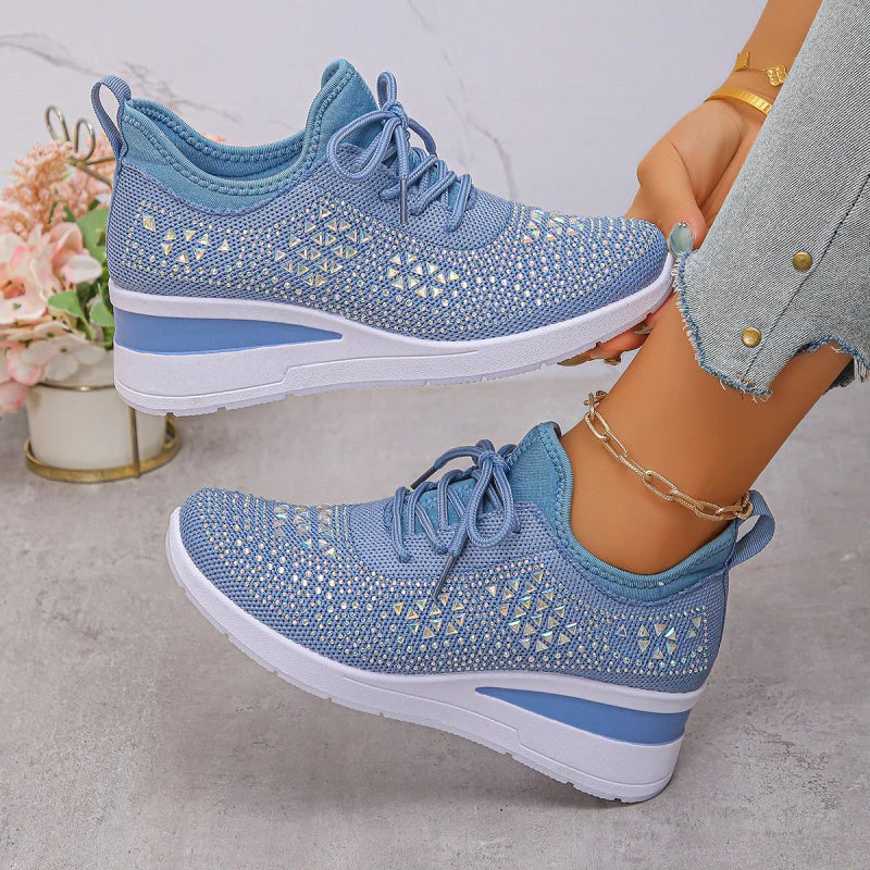 Baskets Orthopédiques Femme avec Soutien de la Voûte Plantaire et Strass – Confortables et Légères - Image 20
