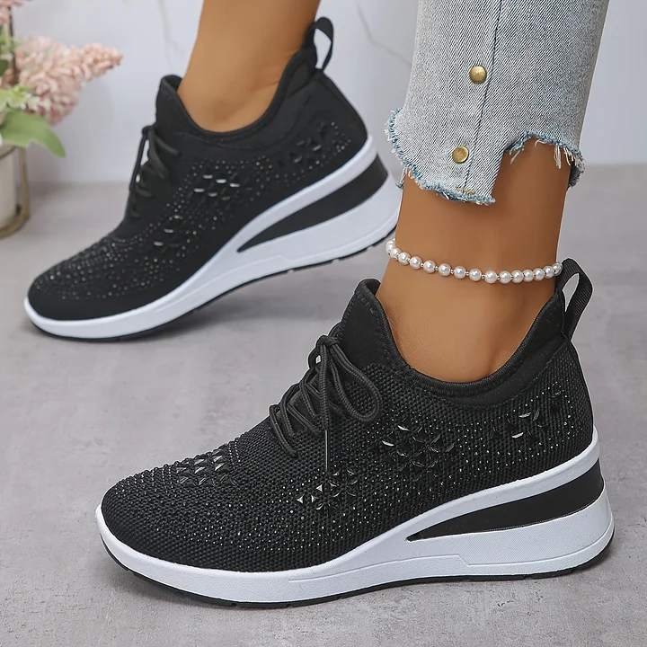Baskets Orthopédiques Femme avec Soutien de la Voûte Plantaire et Strass – Confortables et Légères - Image 21