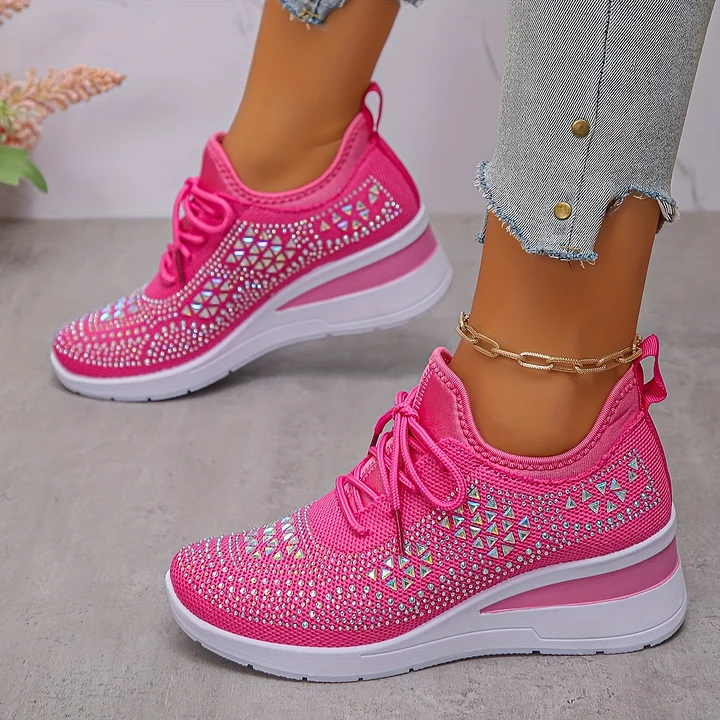 Baskets Orthopédiques Femme avec Soutien de la Voûte Plantaire et Strass – Confortables et Légères - Image 22