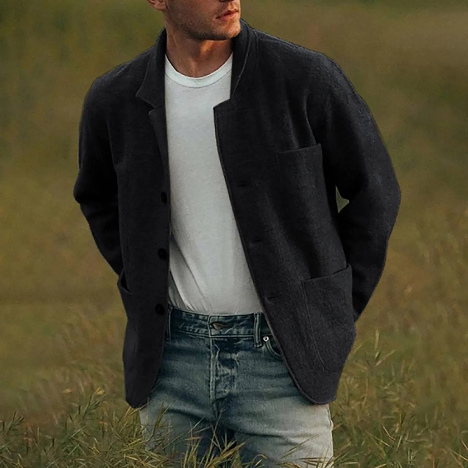 Blazer Élégant pour Homme avec Poches - Image 2