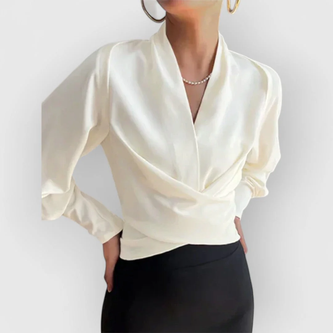 Blouse à manches bouffantes pour femme – Haut élégant et stylé - Image 4