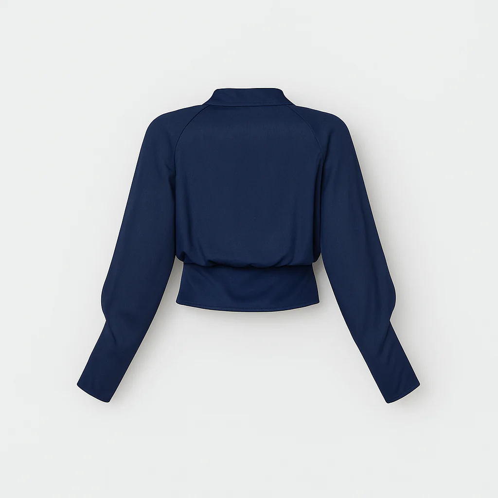 Blouse à manches bouffantes pour femme – Haut élégant et stylé - Image 6