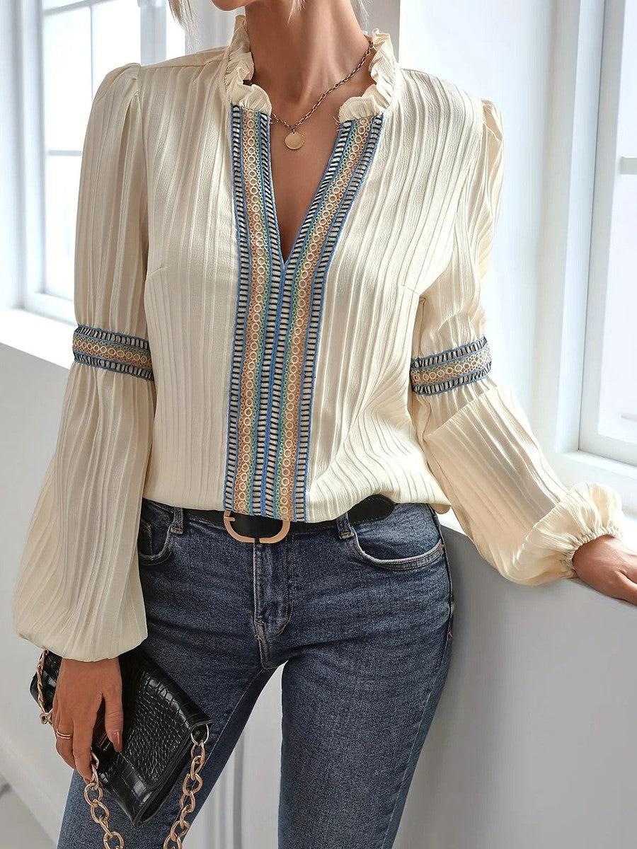 Blouse Chic Vintage pour Femme - Image 4