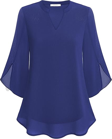 Blouse Décontractée Élégante Femme – Haut Col V Ample et Confortable - Image 8