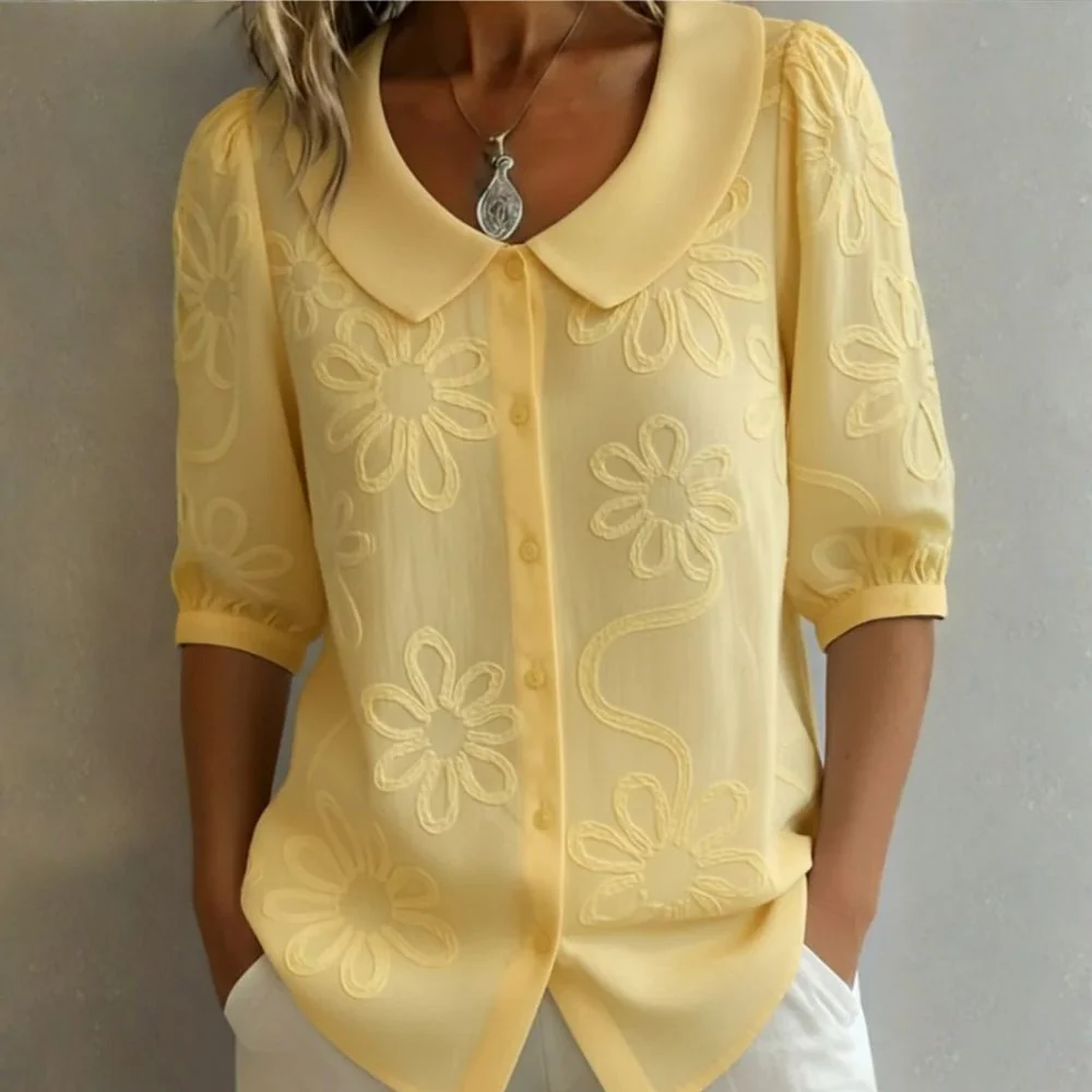 Blouse femme elegante legere et fluide - Raffinee au quotidien - Image 2
