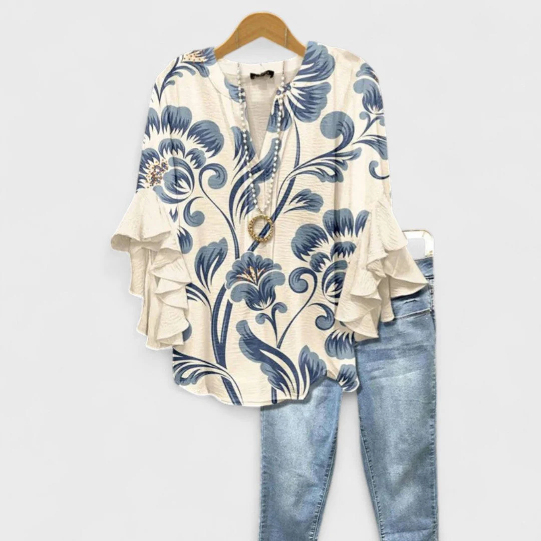 Blouse légère pour femme – Respirante, élégante et décontractée, style quotidien