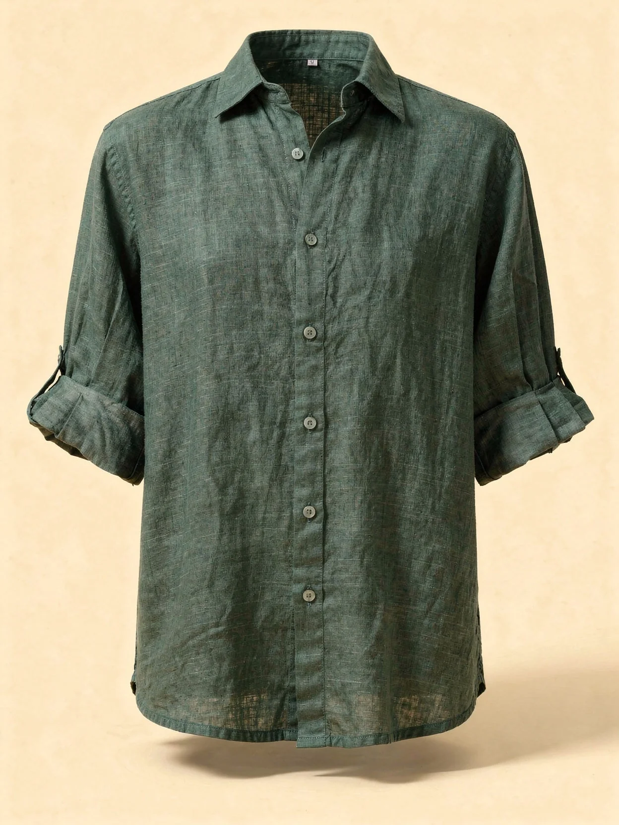 Blouse Oversize en Coton-Lin – Haut Femme à Manches Longues Décontracté - Image 2