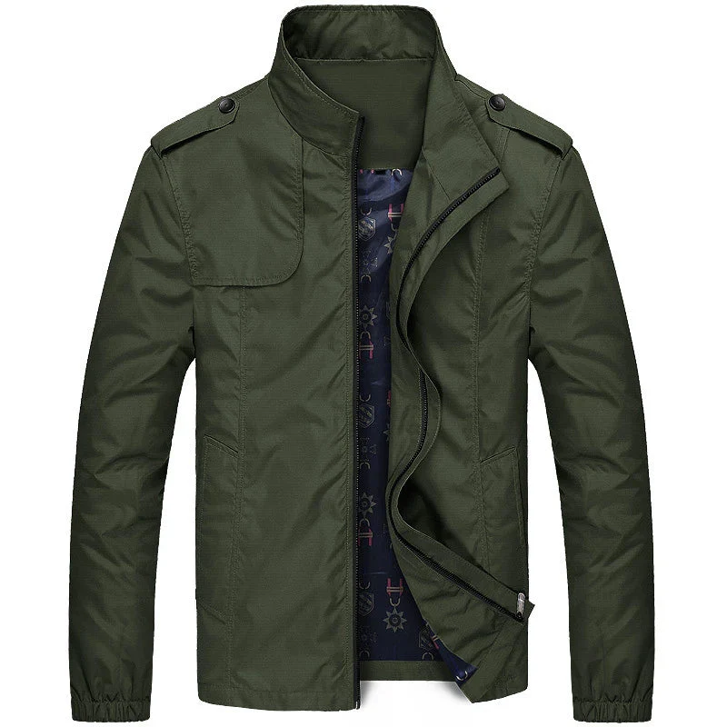 Blouson Bombardier Moderne pour Homme – Veste Zippée Décontractée - Image 4
