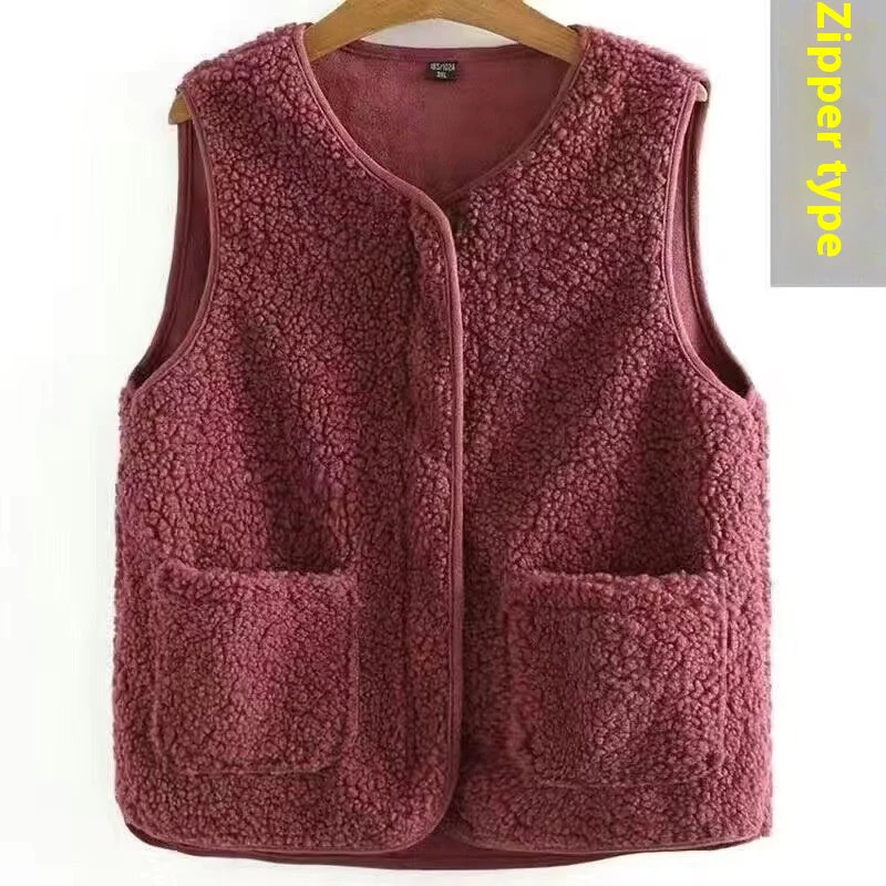 Bodywarmer Femme Grande Taille Teddy – Gilet Chaud Élégant avec Poches - Image 6