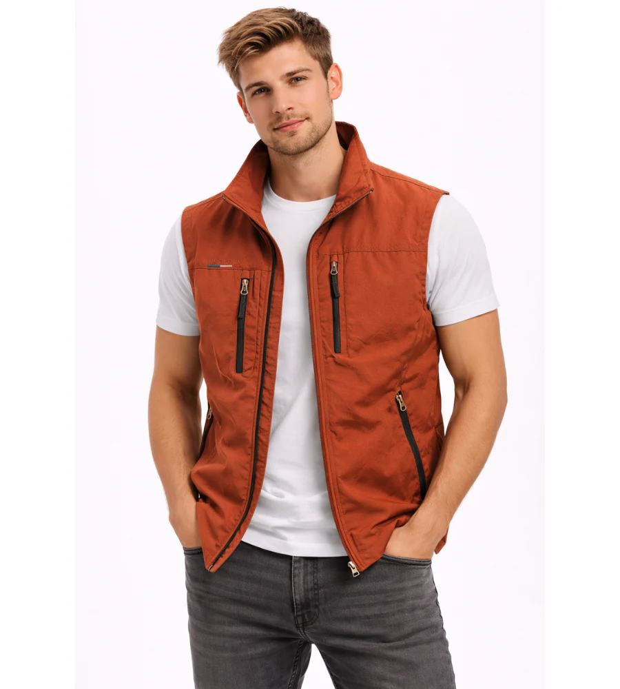 Bodywarmer homme zippe a col montant - Pratique et polyvalent - Image 6