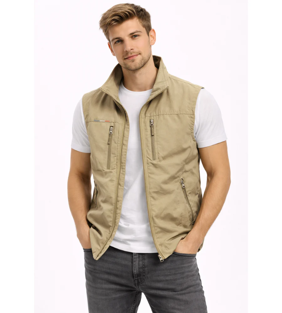 Bodywarmer homme zippe a col montant - Pratique et polyvalent - Image 7