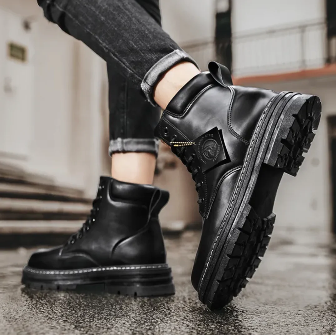 Bottes à Lacets Durables de Luxe pour Homme – Chaussures Confortables au Quotidien - Image 7