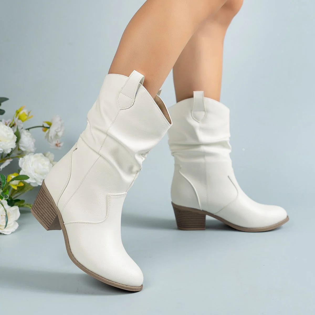 Bottes Cowboy Élégantes Durables pour Femme – Chaussures Confortables - Image 10