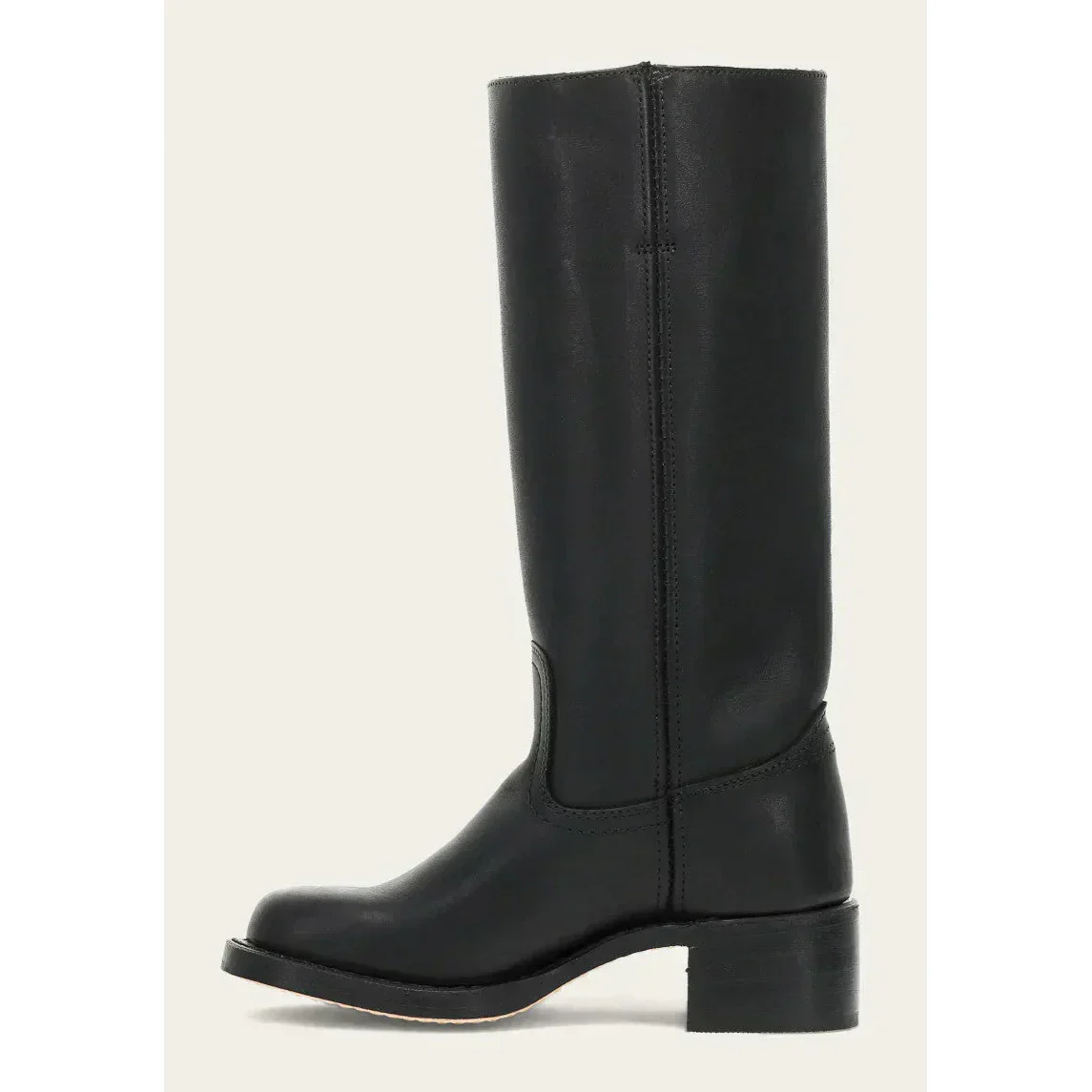 Bottes Hautes Cowboy en Cuir Femme – Style Bout Rond à Talon Bloc - Image 21