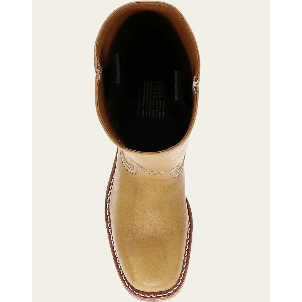 Bottes Hautes Cowboy en Cuir Femme – Style Bout Rond à Talon Bloc - Image 8