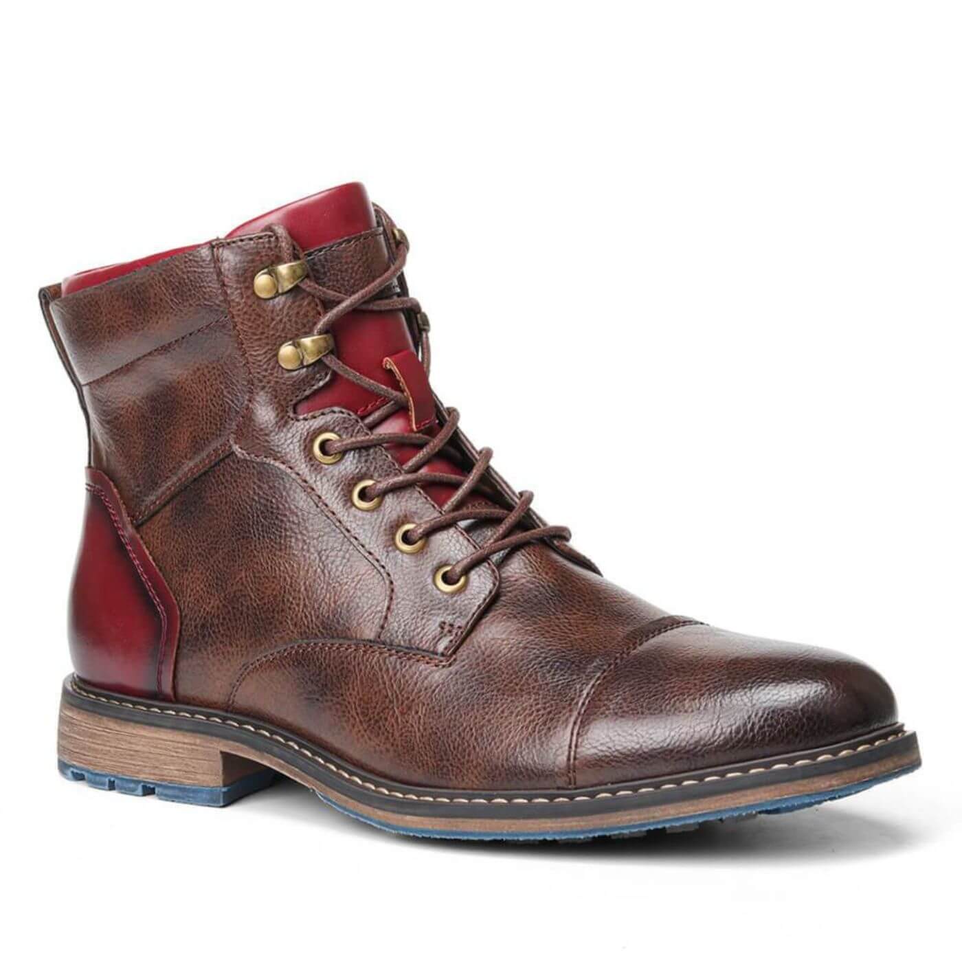Bottes Oxford en Cuir Homme – Chaussures à Lacets Robustes - Image 3