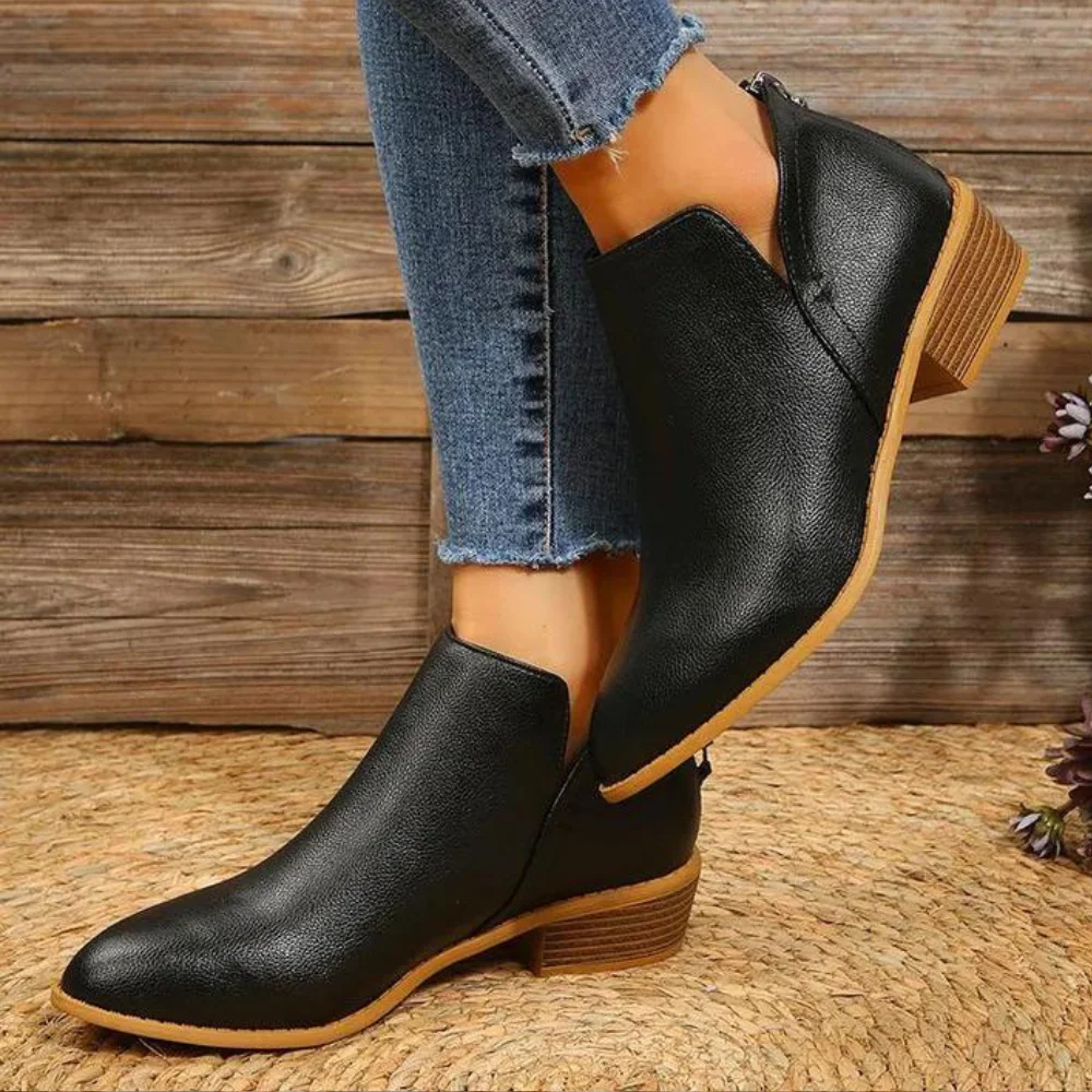 Bottines Courtes Élégantes pour Femme – Chaussures Confortables - Image 3