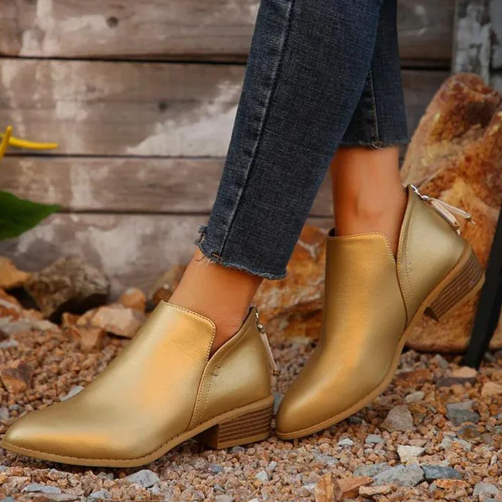 Bottines Courtes Élégantes pour Femme – Chaussures Confortables - Image 4