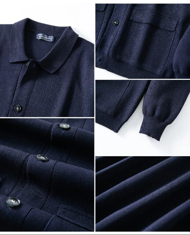 Cardigan Décontracté pour Homme à Boutons – Tricot Confortable et Stylé - Image 4