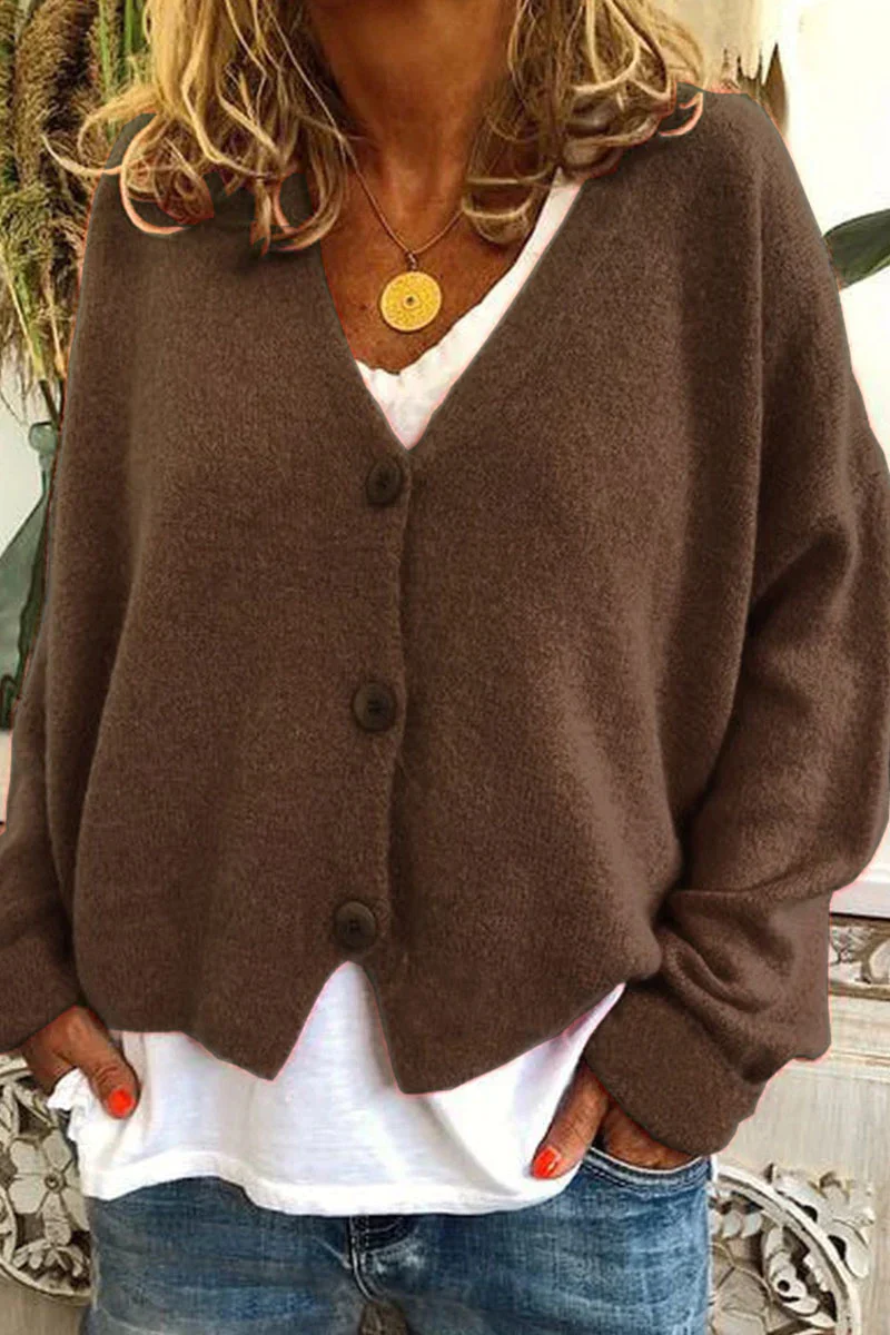 Cardigan Élégant et Décontracté pour Femme – Tricot Chaud Quotidien - Image 8