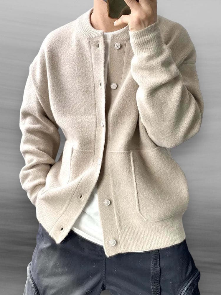 Cardigan Homme en Laine à Boutons et Coupe Ample – Douceur et Confort Quotidien - Image 2