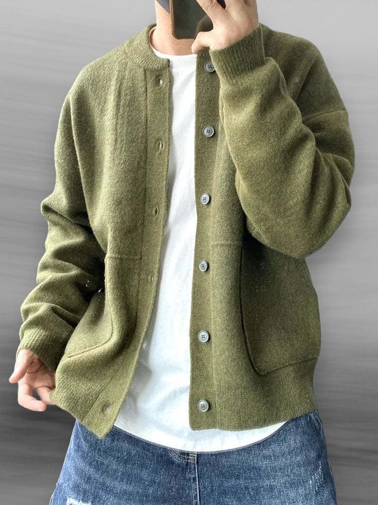 Cardigan Homme en Laine à Boutons et Coupe Ample – Douceur et Confort Quotidien - Image 3