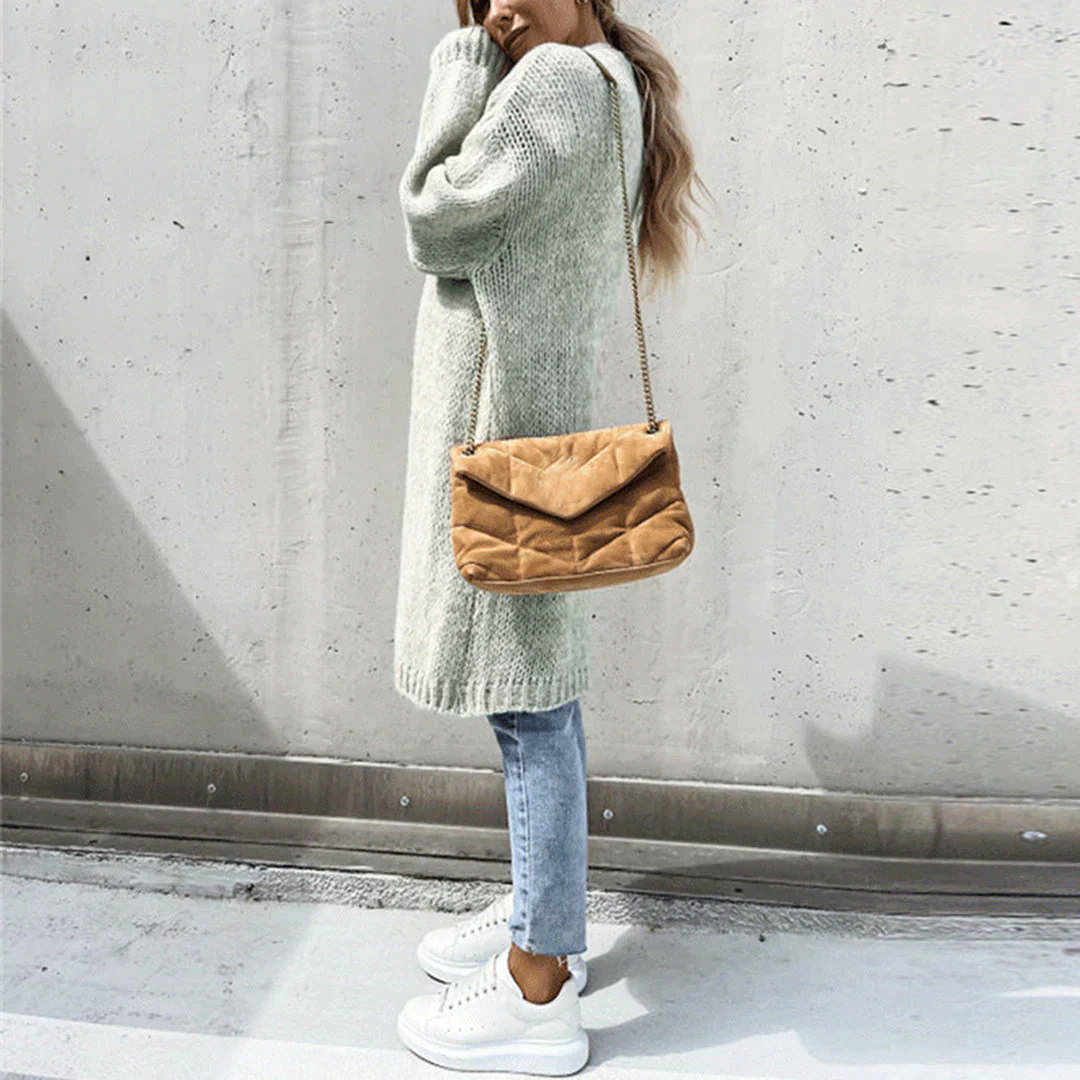 Cardigan Long Oversize pour Femme – Tricot Libre et Confortable - Image 6