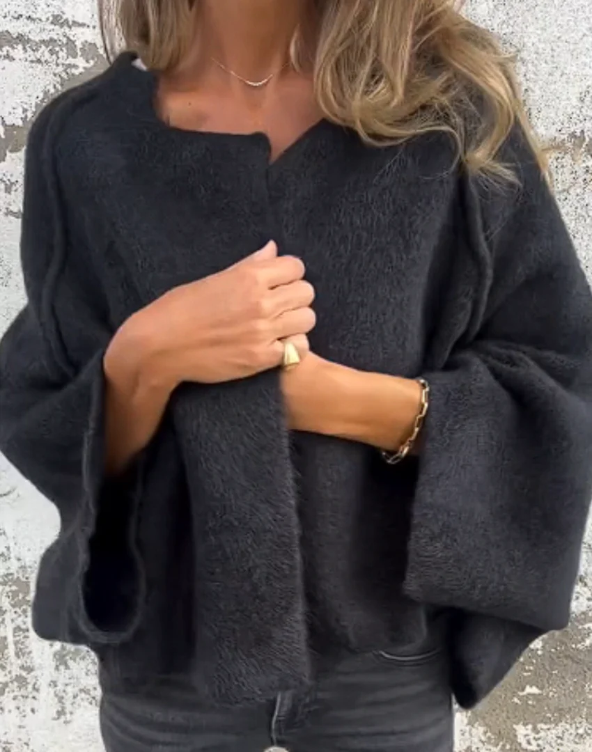Cardigan Ouvert Femme en Maille Premium Oversize – Couche Chaude et Luxueuse - Image 2