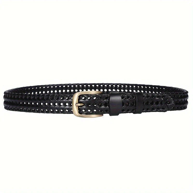 Ceinture Homme en Cuir Tressé Premium - Accessoire Décontracté Élégant - Image 6