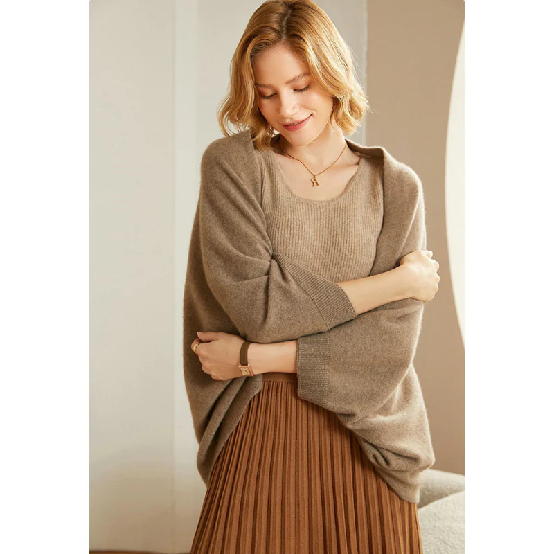 Châle élégant en maille pour femme – Accessoire de mode chaud et doux - Image 6