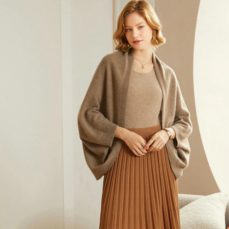 Châle élégant en maille pour femme – Accessoire de mode chaud et doux - Image 7