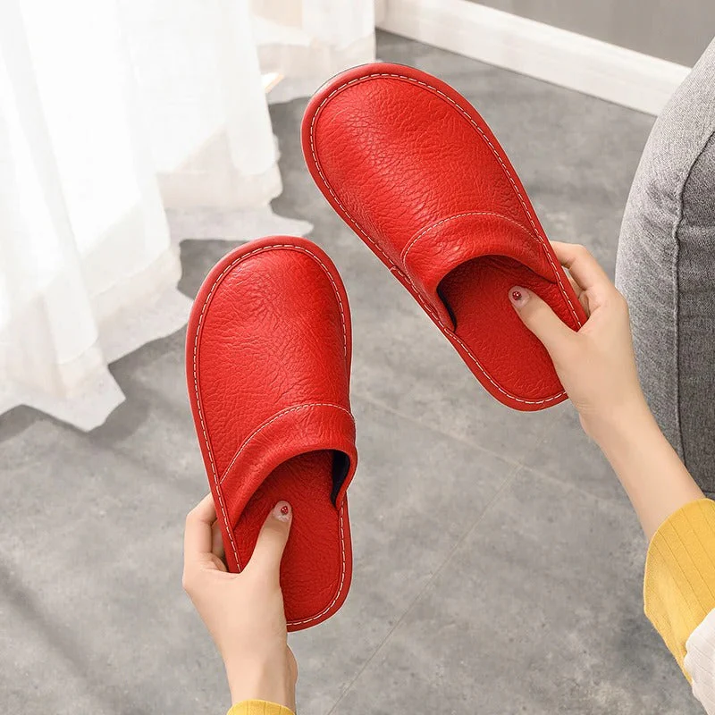 Chaussons confortables en cuir vegan – Luxe et détente - Image 10