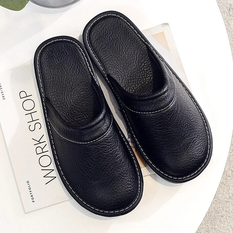 Chaussons confortables en cuir vegan – Luxe et détente - Image 12