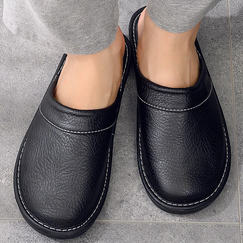 Chaussons confortables en cuir vegan – Luxe et détente - Image 4
