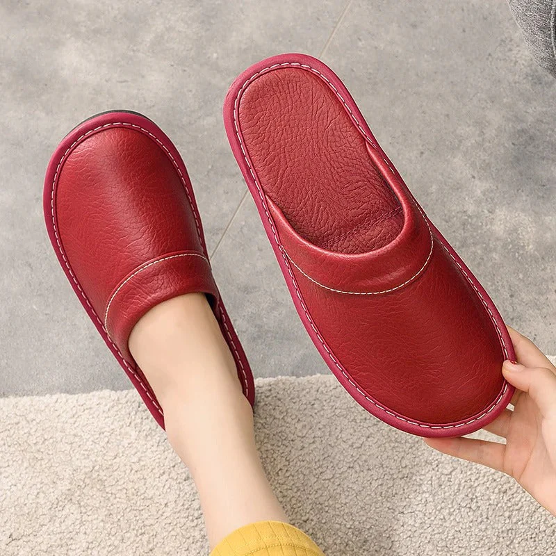 Chaussons confortables en cuir vegan – Luxe et détente - Image 9