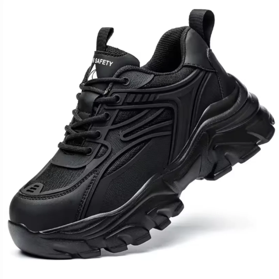 Chaussures de sécurité légères confort femmes – Respirantes, antidérapantes, embout acier, semelle anti-perforation, robustes - Image 4