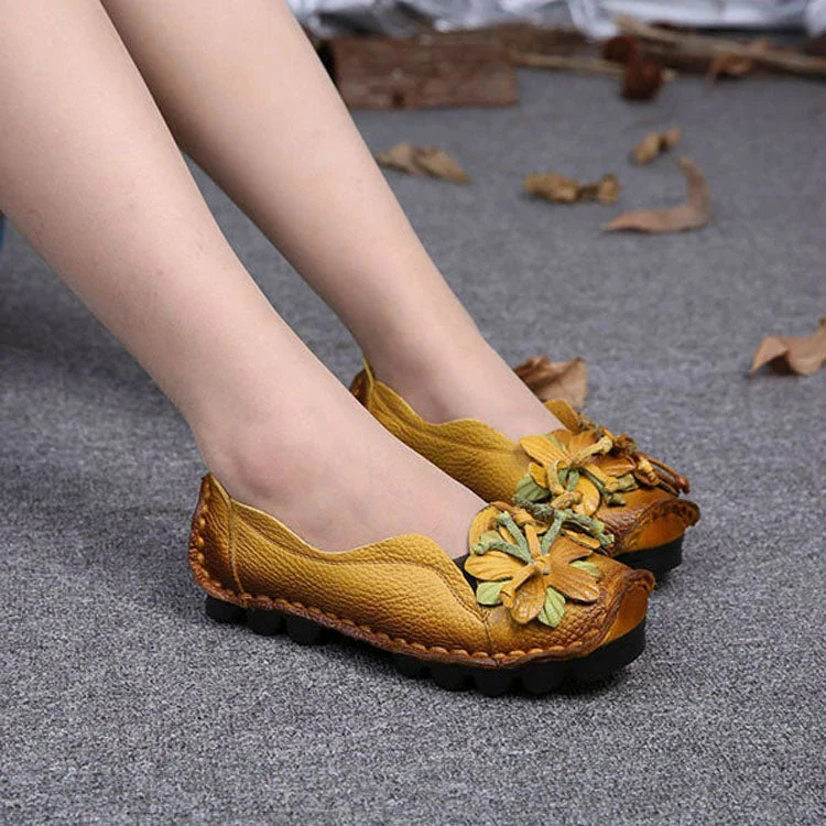 Chaussures décontractées glamour pour femme avec détail floral - Image 2