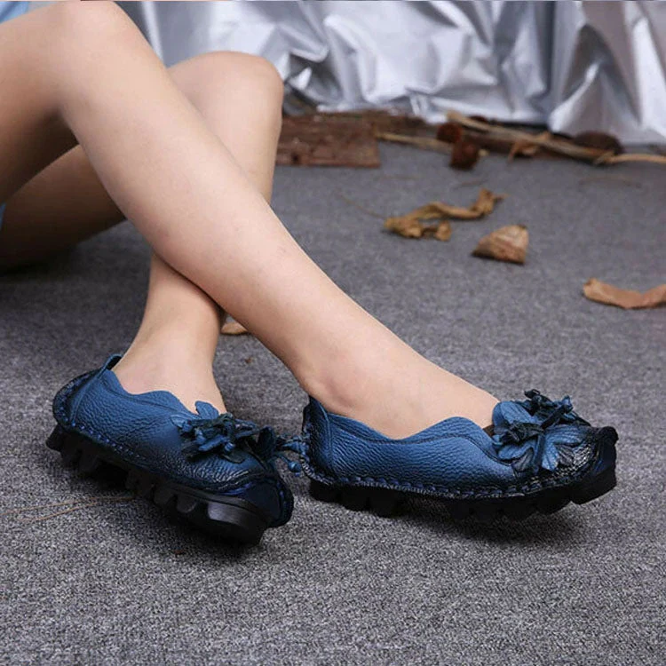 Chaussures décontractées glamour pour femme avec détail floral - Image 5